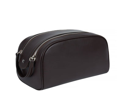 Winfred el yapımı deri seyahat makyaj çantası, şıklık ve pratikliği bir araya getirir.